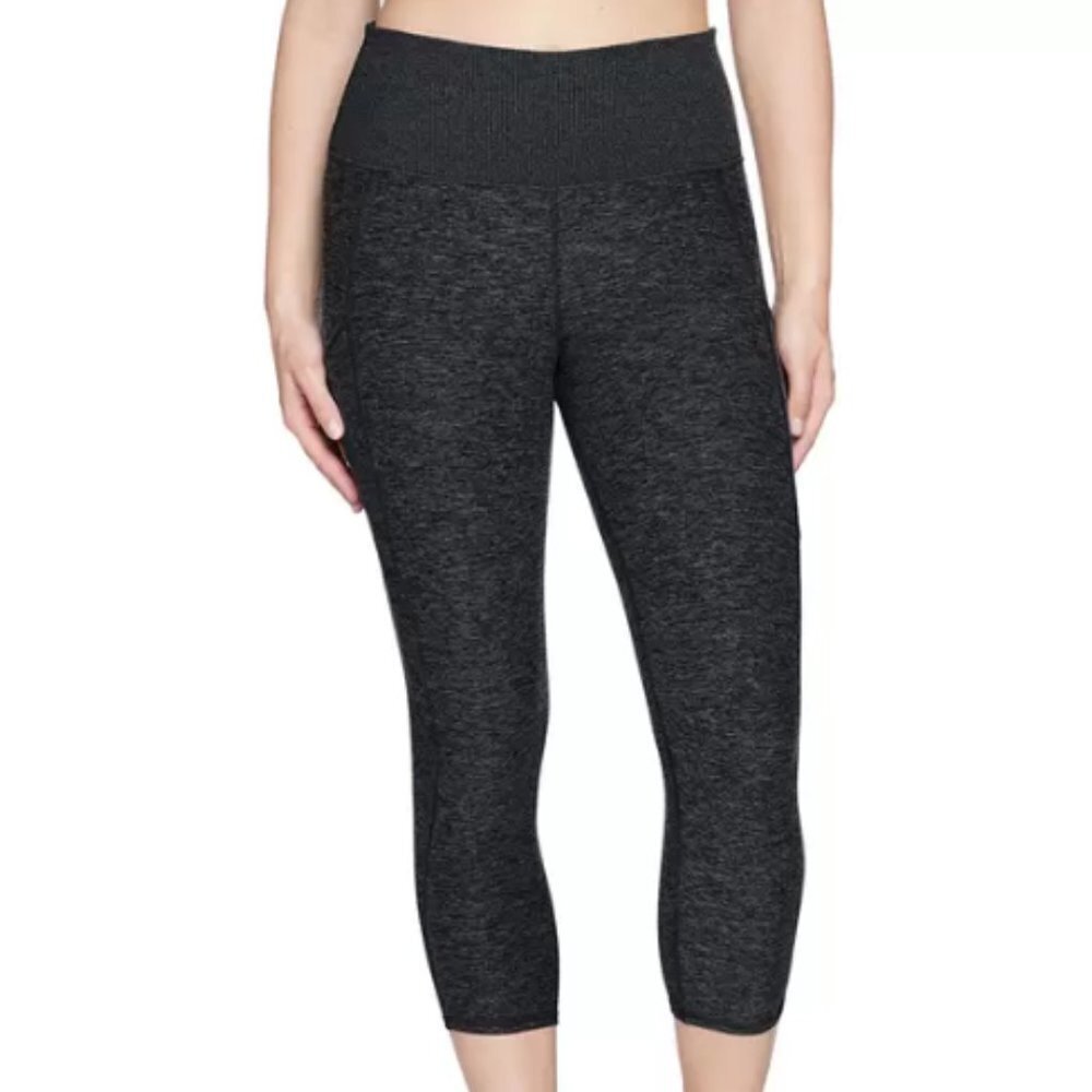 Kirkland Signature Women's Activewear Brushed Capri Grey, size XS NWT